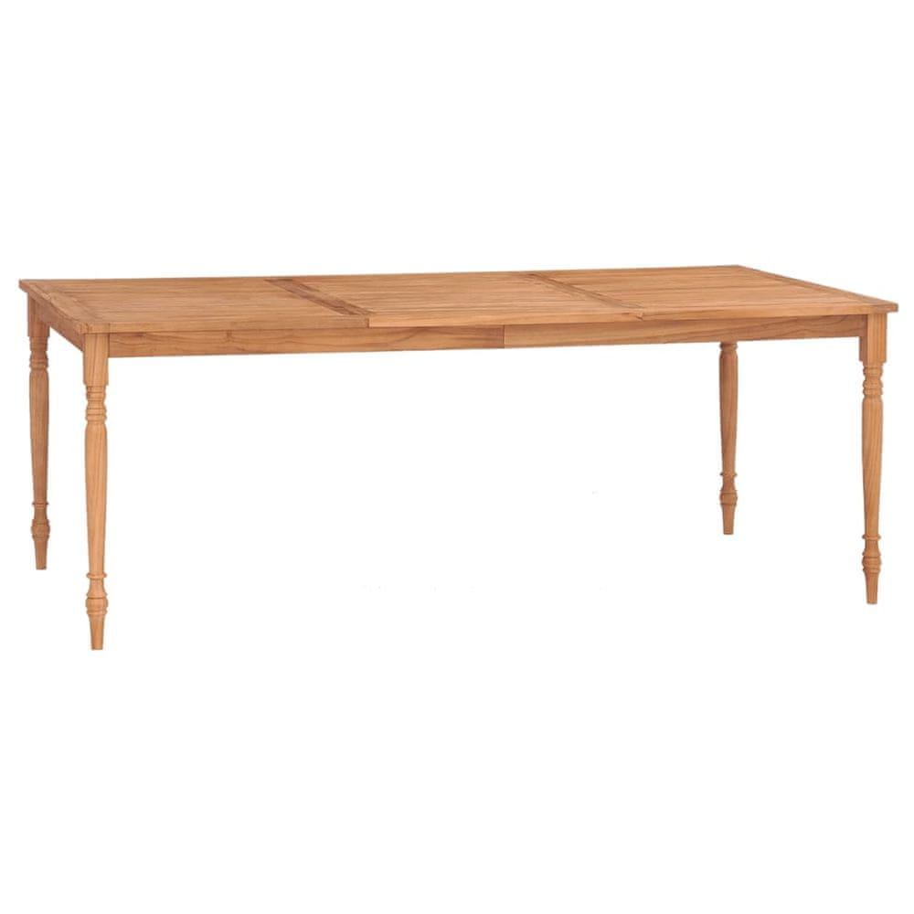 Vidaxl Stôl Batavia 200x100x75 cm tíkový masív